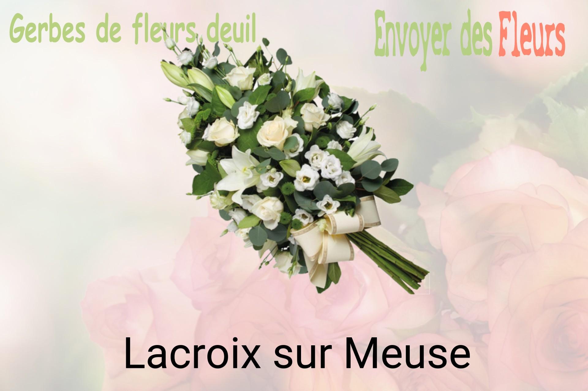 Gerbe de fleurs de deuil livrée à Lacroix-sur-Meuse